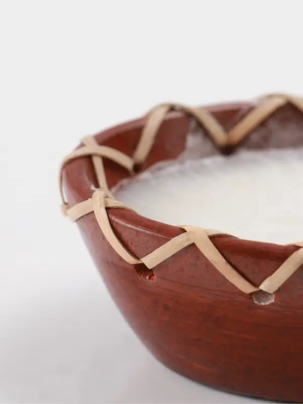 Свеча в керамической чаше, 12&times;9&times;5 см