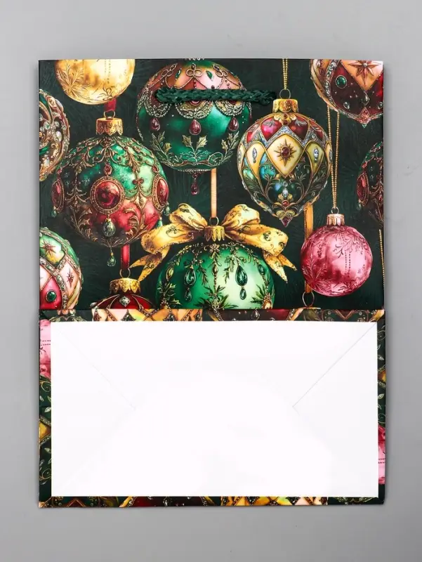 Пакет подарочный новогодний ламинированный, «Игрушки Новогодние» , 18×10×22.3 см Пакет подарочный новогодний ламинированный, «Игрушки Новогодние» , 18×10×22.3 см