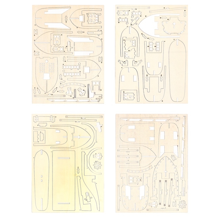 Лесная мастерская Деревянный конструктор Лесная мастерская Деревянный конструктор "Алые паруса"102 детали