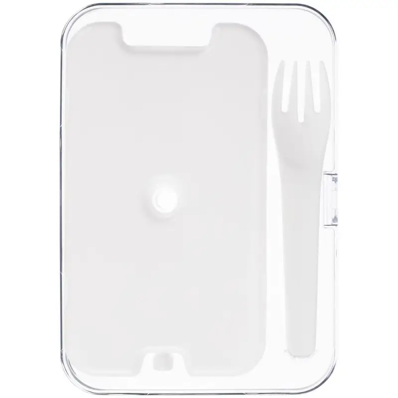 Ланчбокс Cibus с аккумулятором холода, белый с черным Ланчбокс Cibus с аккумулятором холода, белый с черным