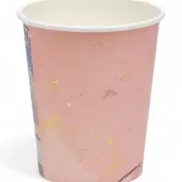 Набор стаканов мрамор розовый 250 мл (10 шт) Набор стаканов мрамор розовый 250 мл (10 шт)