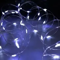 Гирлянда &laquo;Нить&raquo; 10 м, роса, IP20, серебристая нить, 100 LED, свечение белое, 12 В