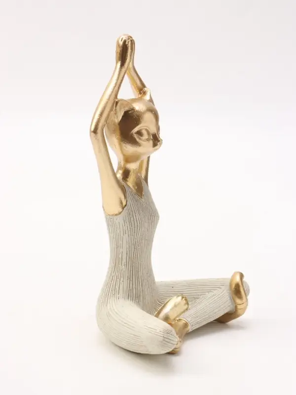 Фигура интерьерная &laquo;Кошка - йогиня&raquo;, 13&times;9.5&times;20.3 см