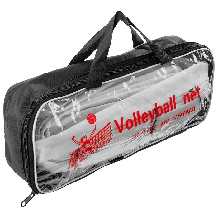 Сетка волейбольная ONLYTOP, с тросом, нить 2 мм, 9,5х1 м Сетка волейбольная ONLYTOP, с тросом, нить 2 мм, 9,5х1 м