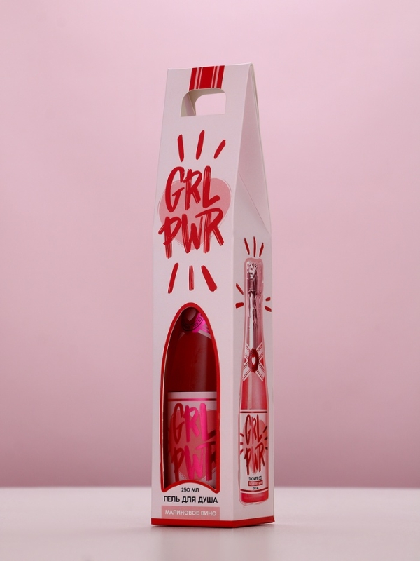 Гель для душа во флаконе шампанское GRL PWR, 250 мл, Новый Год Гель для душа во флаконе шампанское GRL PWR, 250 мл, Новый Год