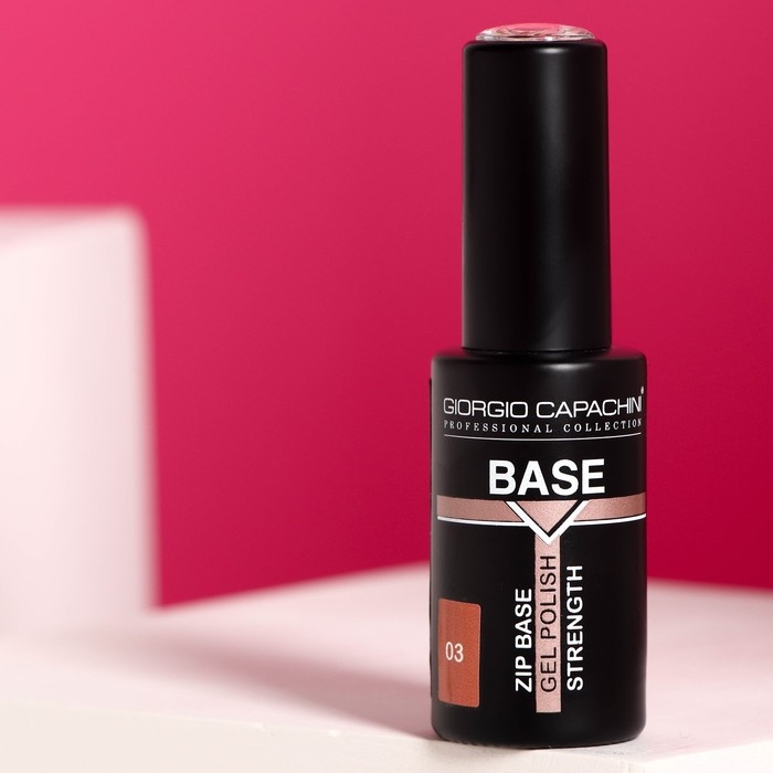 Базовое покрытие для гель-лака Базовое покрытие для гель-лака "Giorgio Capachini", с повышенной стойкостью, тон 03, 12 мл