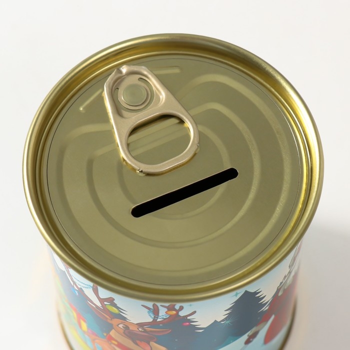 Копилка-банка металл  Копилка-банка металл "Пусть год будет в достатке"