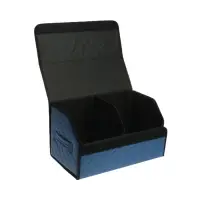 Органайзер кофр в багажник автомобиля Cartage саквояж, экокожа стеганая, 50&times;30&times;30 см, синий