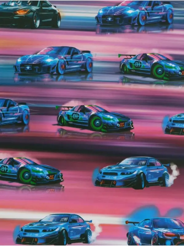 Бумага упаковочная глянцевая &laquo;Машинки&raquo;, 70&times;100 см