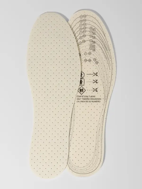 Стельки для обуви, универсальные, двухслойные, дышащие, р-р RU до 47 (р-р Пр-ля до 47), 29.5 см, пара, белые