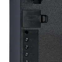 Часы электронные настенные, будильник, календарь, термометр, 20&times;3&times;33 см, красная индикация, черные