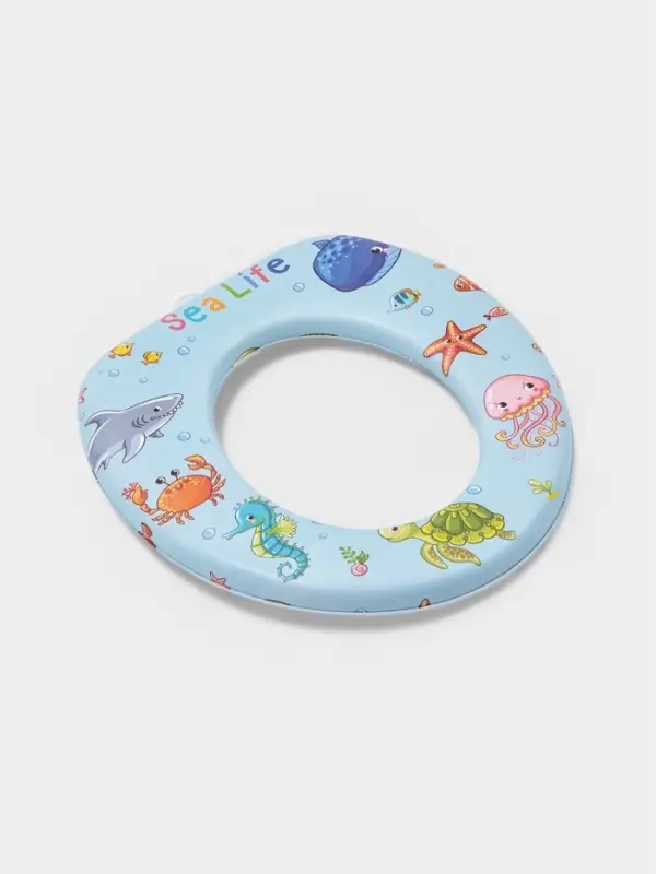 Сиденье для унитаза детское 29х27,5х5 см Сиденье для унитаза детское 29х27,5х5 см "Морские жители"