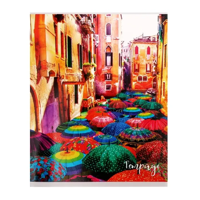 Тетрадь 48 листов в клетку Calligrata &laquo;Яркие зонты&raquo;, МИКС