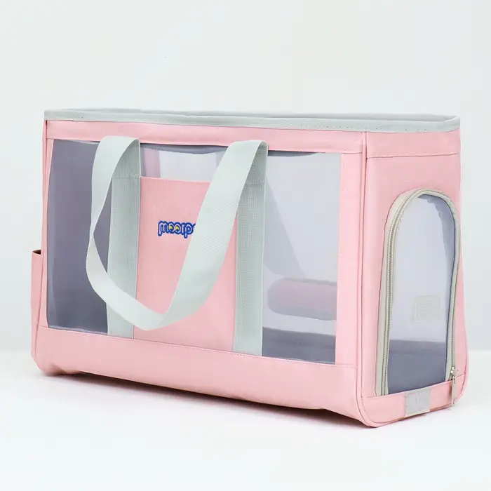 Сумка-переноска для животных, 24&times;25&times;41 см, с раздвижным окном, розовая