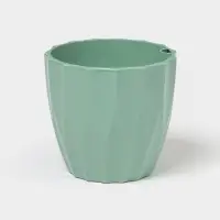 Кашпо для цветов со вставкой &laquo;Флюте&raquo;, 1.9 л, цвет нефрит