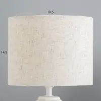 Лампа настольная RISALUX &laquo;Асни&raquo;, Е14, 40 Вт, бело-серая, 19&times;19&times;32 см