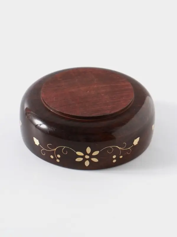 Чаша &laquo;Стебель&raquo;, 12&times;12&times;5 см, дерево шишам