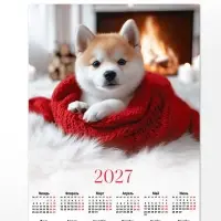 Календарь 2027, настенный, А2 &laquo;Песик&raquo;