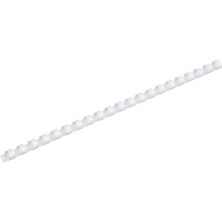 Пружины для переплета пластиковые  10мм белые 100шт/уп