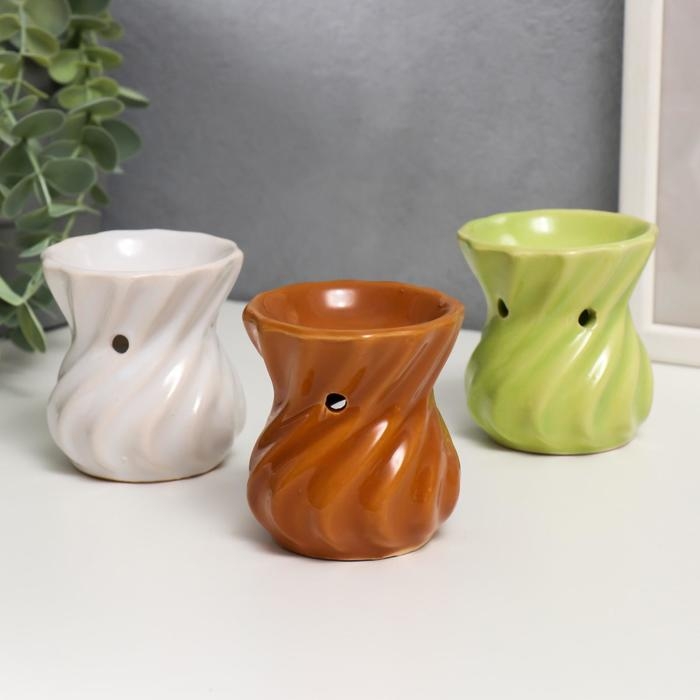 Аромалампа керамика Аромалампа керамика "Изумруд" МИКС 7,8х7х7 см