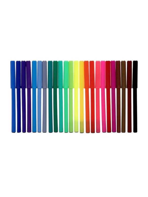 Фломастеры 24 цвета, вентилируемый колпачок, в картонной коробке