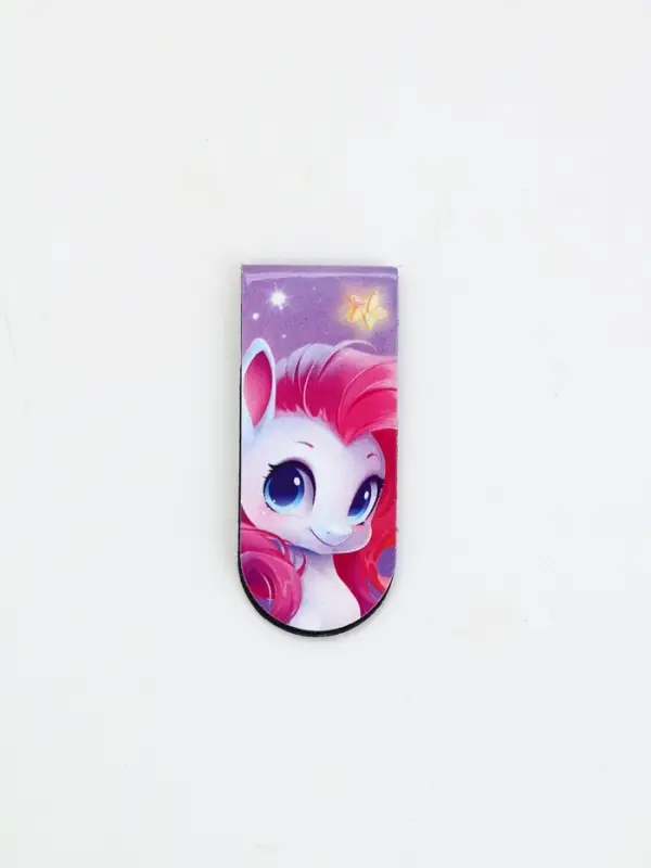 Магнитная закладка и блок бумаг 30 л "Пони"