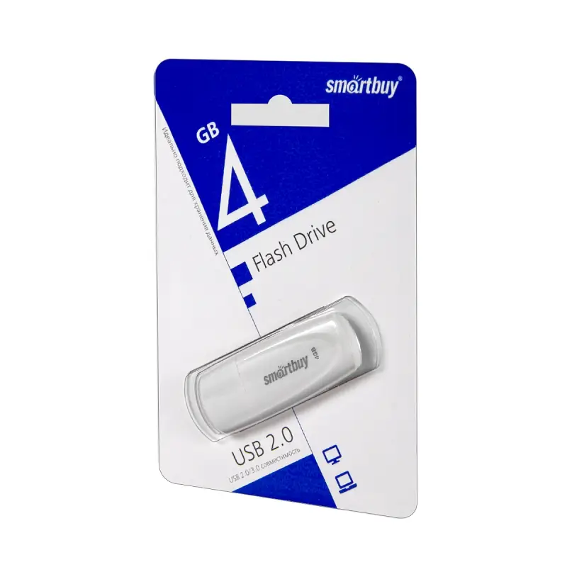 USB накопитель 4 GB Smart Buy Scout White USB накопитель 4 GB Smart Buy Scout White