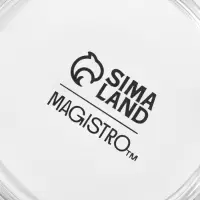 Кружка Magistro &laquo;Боттом&raquo;, 100 мл, 5.8&times;5.2 см штабелируемая, боросиликатное стекло, прозрачная