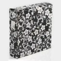 Этажерка-фруктовница квадратная, 2 яруса, 29&times;29 см, 17&times;17 см, высота 43 см, стекло, золотистая