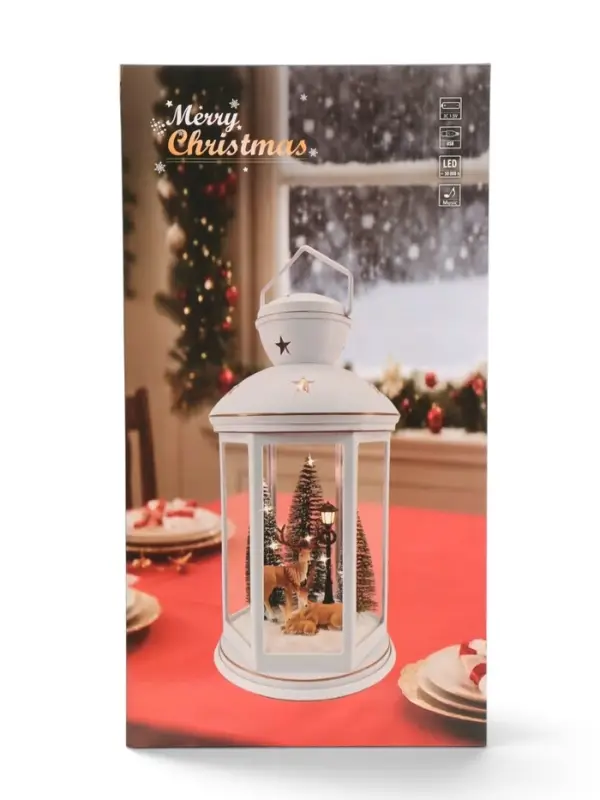 Фигурка светодиодная &laquo;Семья оленей&raquo;, новогодняя, 3хС(LR14), музыка, USB, 21&times;21&times;42 см