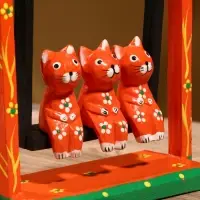 Сувенир интерьерный &laquo;Кошки на качелях&raquo;, 19&times;24 см, дерево