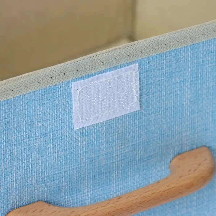 Короб стеллажный для хранения с крышкой LaDо́m &laquo;Франческа&raquo;, 43&times;30.5&times;18.5 см, голубой