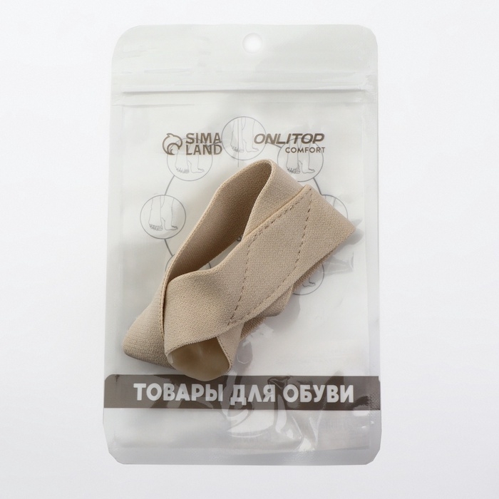 Корректор - разделитель для большого пальца, на манжете, S р-р, цвет бежевый Корректор - разделитель для большого пальца, на манжете, S р-р, цвет бежевый