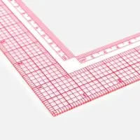 Линейка для кроя и шитья, премиум, 21.5&times;21.5 см, s=1.5 мм