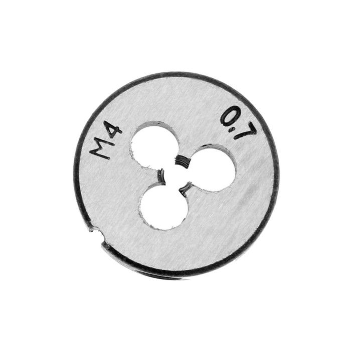 Плашка метрическая ТУНДРА, М4 х 0.7 мм Плашка метрическая ТУНДРА, М4 х 0.7 мм