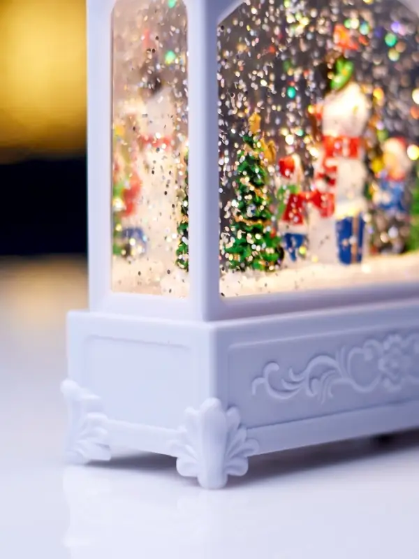 Светодиодная фигура &laquo;Снеговик&raquo; 5.5&times;14&times;19.5 см, от батареек 3хААА, музыка, USB, свечение тёплое белое