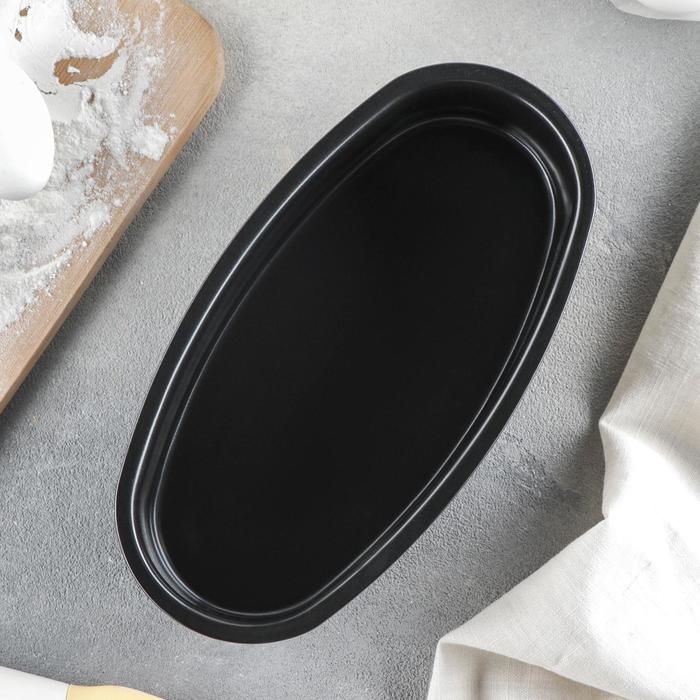 Форма для выпечки «Кекс», 23×12×5,5 см, антипригарное покрытие, цвет чёрный Форма для выпечки «Кекс», 23×12×5,5 см, антипригарное покрытие, цвет чёрный