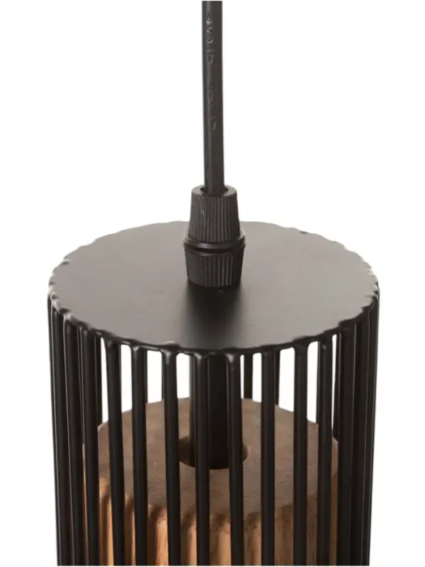 Светильник потолочный BayerLux &laquo;Крит&raquo;, 1&times;40 Вт, Е27, черный/коричневый, 24.5&times;24.5&times;32(132)см