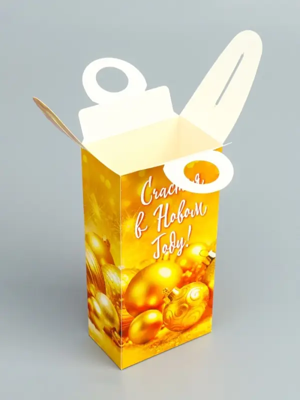 Подарочная новогодняя коробка «Золотой» , сюрприз 11×6×21 см Подарочная новогодняя коробка «Золотой» , сюрприз 11×6×21 см