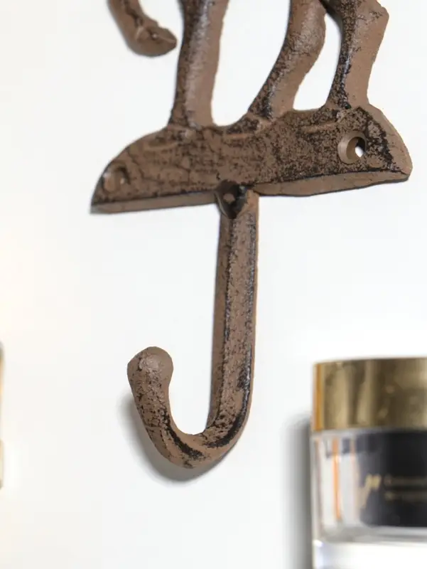 Крючок настенный &laquo;Олень - Серебряное копытце&raquo;, ключница декоративная, чугун, 9.6&times;20.5&times;3.5 см