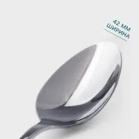 Столовая ложка Hanna Kn&ouml;vell Hertel, 21.2 см, толщина 3 мм, нержавеющая сталь, серебристая