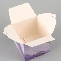Коробка подарочная самосборная Present, 12&times;12&times;12 см, с лентой