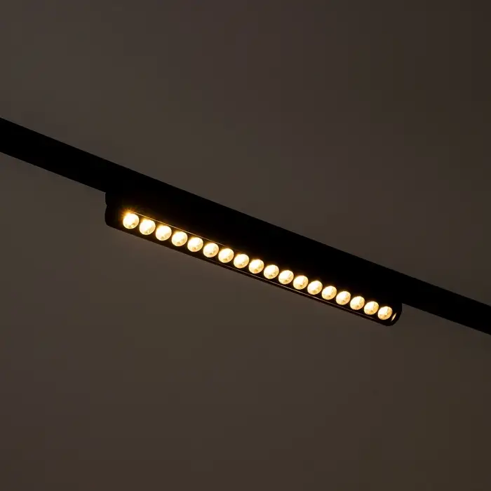 Светильник трековый BayerLux SLIM &laquo;Книжка-33&raquo;, LED, 18 Вт, 3000K-6000К, 48 В, CRI90, 3.2&times;3.8&times;33.6 см, чёрный