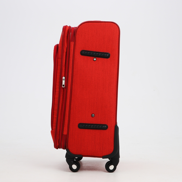 Чемодан средний 52 л (M), отдел на молнии, кодовый замок, с расширением, цвет красный Чемодан средний 52 л (M), отдел на молнии, кодовый замок, с расширением, цвет красный