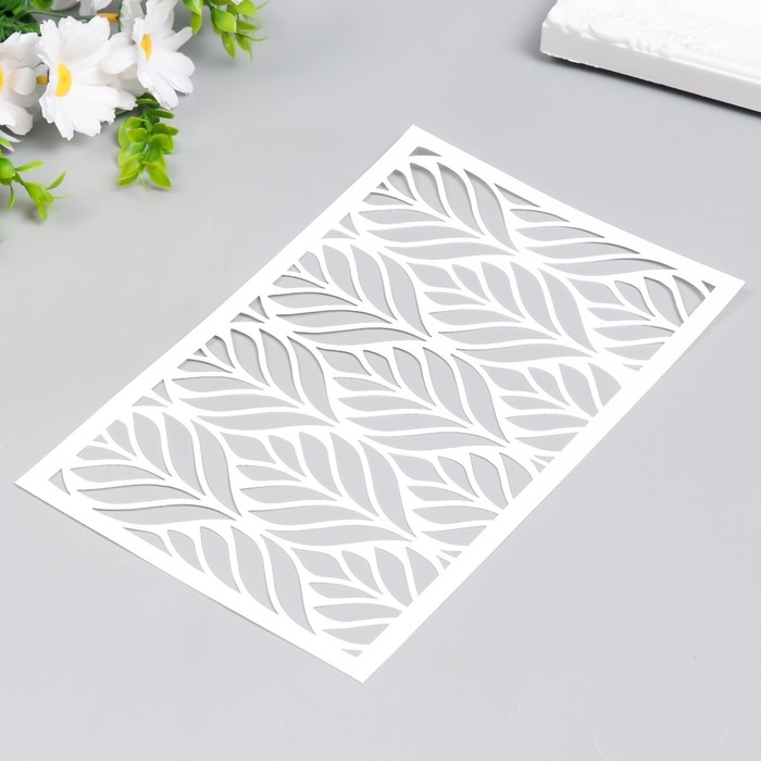 Трафарет пластиковый Трафарет пластиковый "Текстура листья" 24х16 см