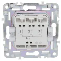 SKANDY Выключатель 3-клавишный 10А SK-V11W арктический белый IEK