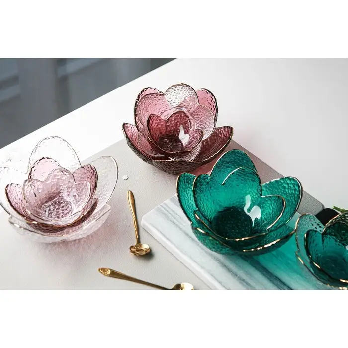 Салатник фигурный &laquo;Цветок&raquo;, 280 мл, 16&times;7.7 см, стекло