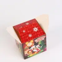 Коробка складная "Уютный Новый год ", Микки Маус , 12 х 12 х 12 см