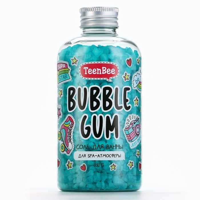 Cоль для ванны, 330 г, аромат бабл-гама, TeenBee