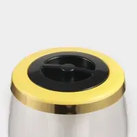Башня пивная Gold, колба для льда, с подсветкой, 2 л, пластик, батарейки AG3, золотистая